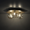 Lampa sufitowa w odcieniu sabia z koniakowymi szklanymi kloszami LAVA SABIA 3XG9 Tk Lighting 11454