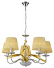 DIVA LAMPA WISZĄCA 5X40W E14 CHROM/ZŁOTY Candellux 35-55064
