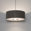 Lampa wisząca o średnicy 50cm z abażurem w kolorze jedwabistego grafitu 1xE27 LAGO M Nowodvorski 11674