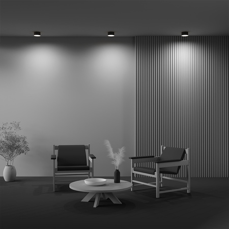 Mała czarna tuba o średnicy 12cm LED 3000K Zon C032CL-12W3K-RD-B Maytoni