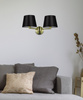 IBIS LAMPA KINKIET PATYNOWY 2X40W E14 ABAŻUR CZARNY Candellux 22-27603