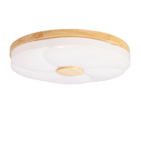 FIORINO LAMPA SUFITOWA PLAFON DREWNIANY 24W LED 39CM BIAŁY+DREWNIANY 4000K Candellux 13-24947