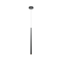 Pojedyńcza lampa wisząca czarny smukły sopel LED Cascade MOD132PL-L6BK Maytoni