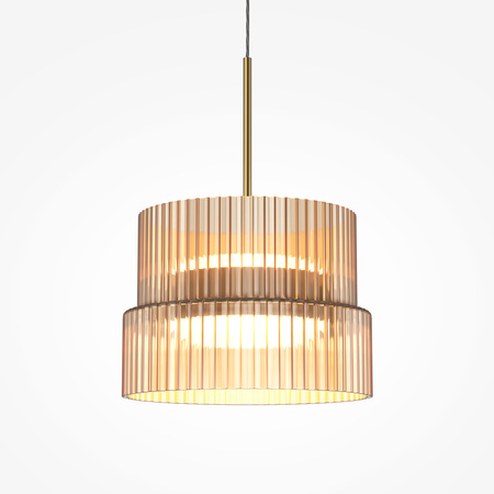 Lampa wisząca pojedyńcza z koniakowym szklanym kloszem SCALA LED 3000K Maytoni MOD496PL-L12BZK