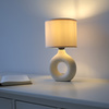 Lampka stołowa ceramiczna beżowa z abażurem CARARA 1xE27 Just Light 14193-39