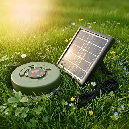 Lampka solarna wraz ze świecącą linką 8m Corda 9000K + 8m 3000K IP44 Eko-Light EKO2530