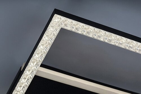 Czarna ramka kwadratowa lampa sufitowa LED 4000K Donya Rabalux 71373