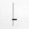 Czarny minimalistyczny pionowy kinkiet 90cm podświetlający ściane LED ARCO Zuma Line W4100-90BK-II