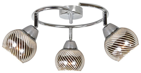 FORT LAMPA SUFITOWA SPIRALA 3X10W E14 LED CHROM Candellux 98-62833