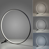 Lampa podłogowa duży czarny okrąg 100cm LED HULA Paul Neuhaus 320-18 sterowana pilotem
