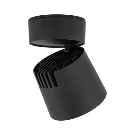 Czarna oprawa natynkowa ruchoma tuba wybór barwy światła KYOTO BLACK CCT 18W Tk Lighting 18156