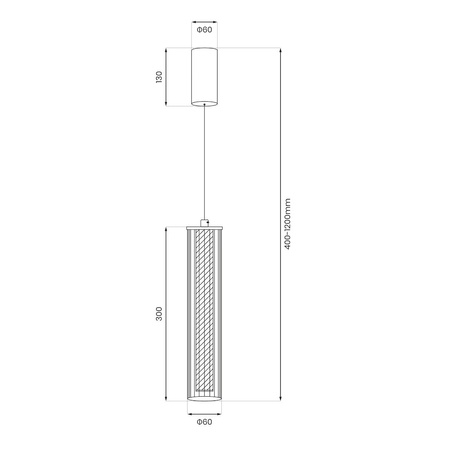 Lampa wisząca akylowa tuba Trivia Black 10W LED CCT IP44 Milagro ML2728