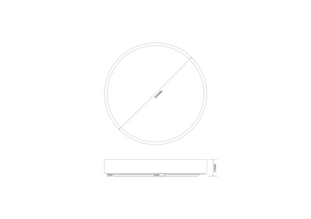 Lampa sufitowa NADI 60cm LED Zuma Line MS724-R600