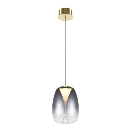 Efektowna lampa wisząca złota z dymionym kloszem LED 3000K Splash MOD282PL-L8G3K Maytoni