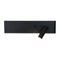 Kinkiet Resort Czarny prawy 10W + 3W LED 4000K Milagro ML1568