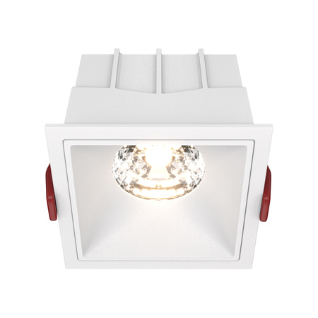 Biała kwadratowa oprawa podtynkowa LED 3000K Alfa LED DL043-01-15W3K-D-SQ-W Maytoni