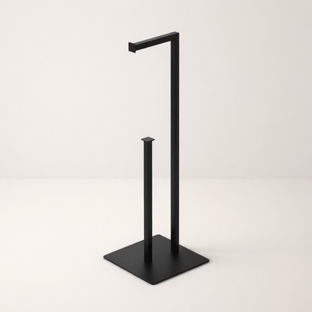Czarny, metalowy stojak na papier KS-44 PAPER STAND z serii KAJA HOME