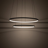 Lampa wisząca dwa czarne pierścienie CIRCOLO POWER LED 3000K Nowodvorski 11647