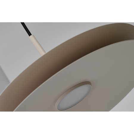 Lampa wisząca dysk w kolorze beżowym LED 3000K DISC PENDANT 35 BEIGE Azzardo AZ6742
