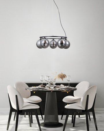 Lampa wisząca Molite czarna 5xG9 Italux PND-1098-5R-BK