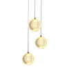 Lampa wisząca Brillant 3 złota LED CCT Light Prestige LP-3303/3P GD