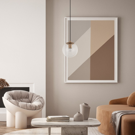 Lampa wisząca SARPO 20cm Italux PND-58867-1S-BK-BRO