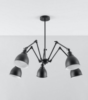 Lampa sufitowa STARK 5 KLOSZ metalowa Sollux Lighting SL.0615