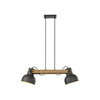 Lampa wisząca podwójna drewniana z metalowymi kloszami CUP 2.0 2xE27 Just Light 15742-18
