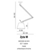 Podstawa, stelaż lampy ZYTA M PENDANT chrom LAMPBODY MD2300-M AZ1847