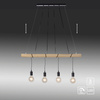 Lampa wisząca 4 zwisy na drewnianej belce TERO 4xE27 Just Light 15505-18