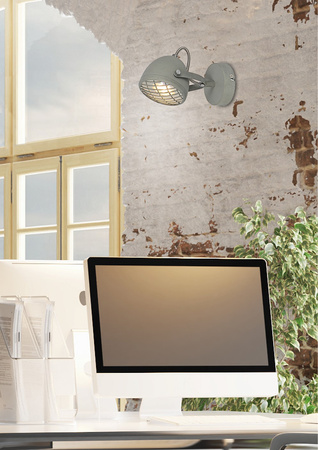 PENT LAMPA KINKIET 1X50W GU10  BETONOWY SZARY Candellux 91-67999