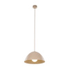 Metalowa lampa wisząca w kolorze beżowym o średnicy 34cm FARO SABIA 1xE27 Tk Lighting 10657