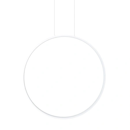 Biały pierścień wiszący 60cm LED 3000K do łazienki IP44 Maxlight P0651 Visual Ver 24W