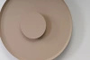 Dekoracyjny płaski okragły kinkiet ścienny o średnicy 35cm w kolorze taupe OTTO WALL 35 LED 3000K Azzardo AZ7281