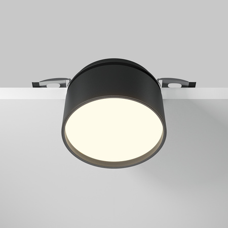 Wpuszczana czarna ruchoma oprawa LED Onda DL024-12W-DTW-B Maytoni