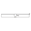 Kinkiet Modern Slim 60 cm chrom LED 3000K Light Prestige LP-777/1W L CH