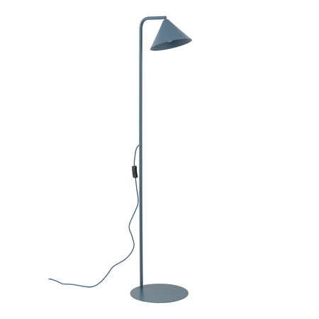 Lampa podłogowa ze stożkowym niebieskim kloszem 1XE14 CONO NAVY Tk Lighting 16206