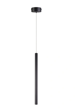Lampa wisząca cienka rurka LED o długości 45cm w kolorze czarnym Metalic Maxlight P0667