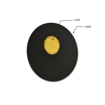 Lampa ścienna lub sufitowa ze złotym elementem dekoracyjnym Savelo Aviano Lighting 4207-0110