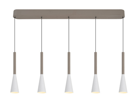 Lampa wisząca piątka prosta Trompto kaszmirowa Aviano Lighting 7050-524