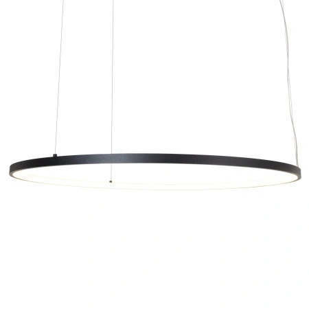 Lampa wisząca czarny pierścień o średnicy 80cm IP44 Maxlight P0658 Visual Hor 30W