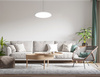 Okrągła płaska lampa wisząca 48cm w kolorze białym Manito Italux PND-72843-480R-36W-WH