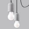 Lampa wisząca pająk beton NESO 5 Sollux Lighting SL.1161