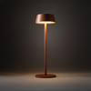 Lampka stołowa na stolik na tarasie w kolorze terakota USB 3000K AMY LED Nowodvorski 11534