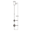 Lampa wisząca Vaku złota LED 4000K Light Prestige LP-719/2P GD