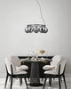 Lampa wisząca Molite czarna 5xG9 Italux PND-1098-5R-BK
