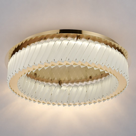 Lampa sufitowa złota Deluxe okrągła 53cm 24W LED Milagro ML2783