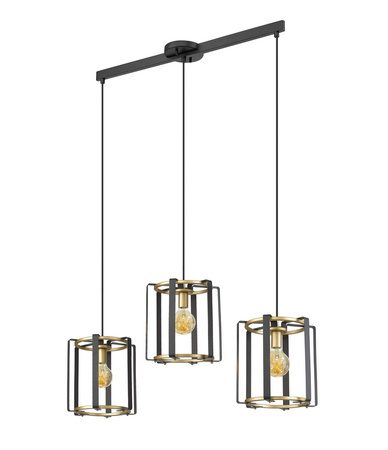 Lampa wisząca PRIMERO Italux PND-44003-3-BK-GD