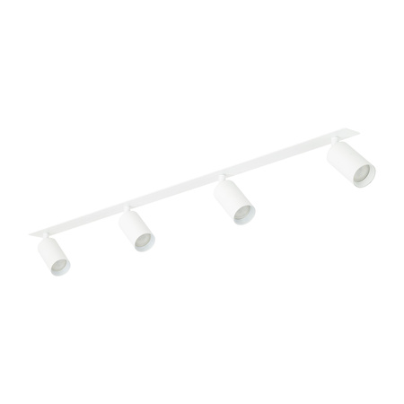 Lampa sufitowa biała listwa podtynkowa 4 ruchome tuby AMIS WHITE 4xGU10 Tk Lighting 10813