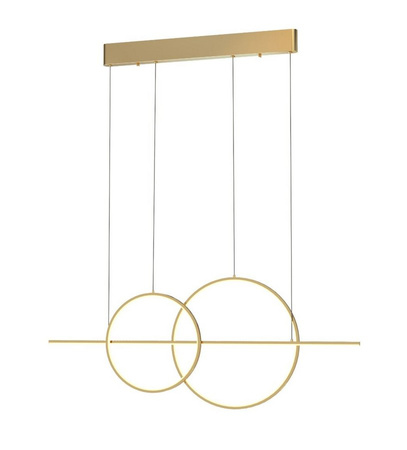 Lampa wisząca złota CHOLET LED Zuma Line MD7358-2A-3GT